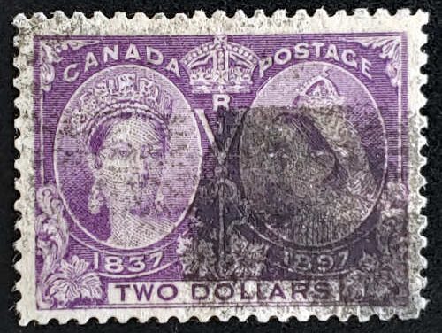 Canada #62 F/VF Used 1897 $2 Jubilee