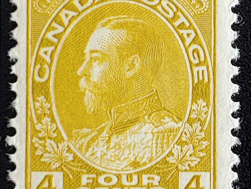 Canada #110 VFNH 1922 4c George V Admiral shade