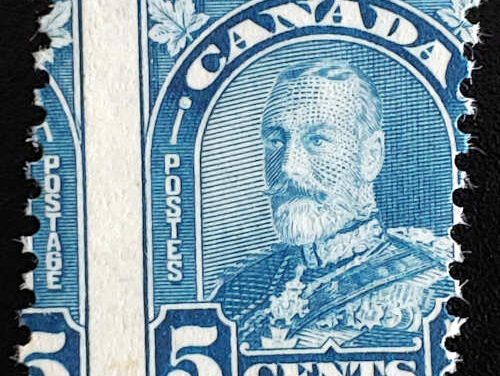 Canada #170 Never Hinged 1930 5c Dramatic Misperf