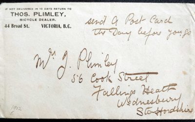 Thomas Plimley signed 4 Jun 1902 Letter and Stationery, ex Wellburn