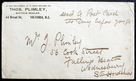 Thomas Plimley signed 4 Jun 1902 Letter and Stationery, ex Wellburn