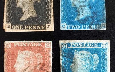 G.B. #1-4 VG/F Used 1840/41 first issue quartet