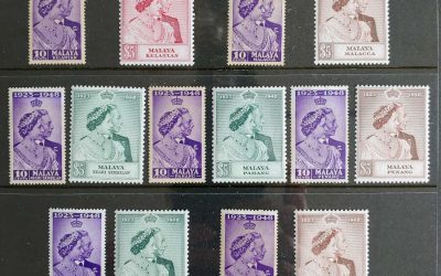 Malay States 1948 Royal Silver Wedding Mint J/T (22)