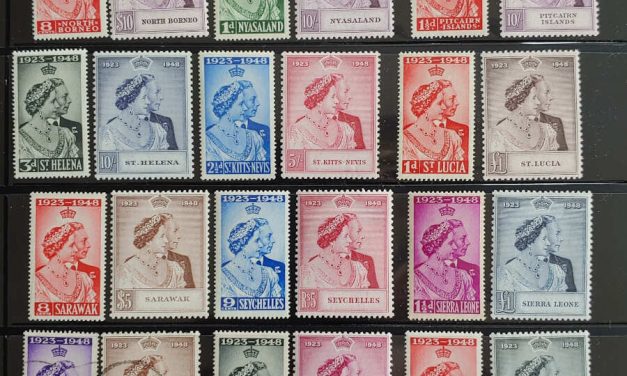Royal Silver Wedding 1948 Mint and Used M/Z Sets (38)