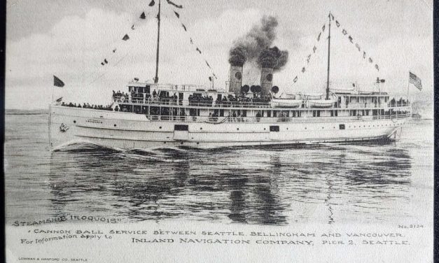 S.S. Iroquois 14 Dec 1908 2c Inland Navigation Co. Postcard