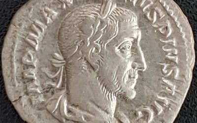 Maximinus I AD 235-238 2.09g Silver Denarius w/ Fides etc
