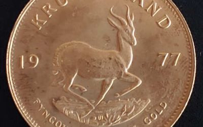 South Africa BU 1977 Ounce Gold Krugerrand 1.0003oz AGW