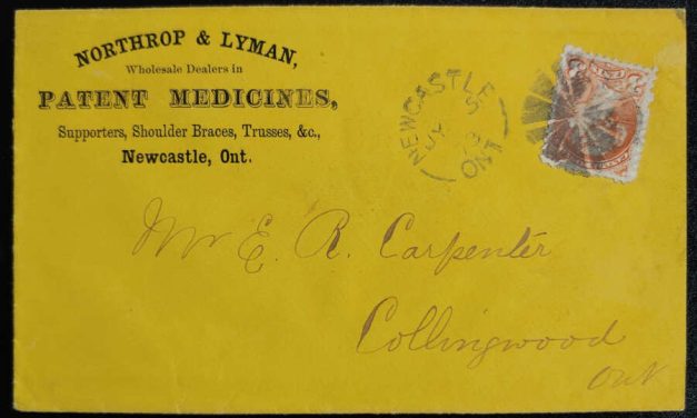 Northrop & Lyman Patent Medicines #37 5 Jul 1873 3c Cork Cover