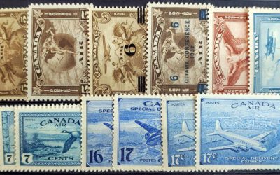 Canada #C1-9, CE1-4 gen VFNH 1928/46 Airmail Set (13)