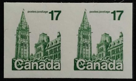 Canada #806a VFNH 1979 17c Parliament Imperforate Pair