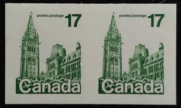 Canada #806a VFNH 1979 17c Parliament Imperforate Pair