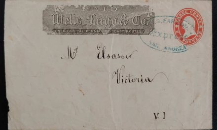 Wells Fargo San Andreas Express Cover to Victoria, B,C. reduced