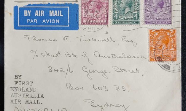 G.B. 7 Dec 1934 15d London/Australia Kingsford-Smith FFC (4)
