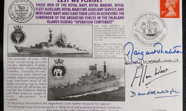 Margaret Thatcher etc signed 14 Jun 1996 Royal Navy Cover #71/85