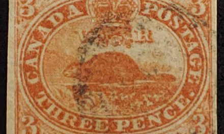 Canada #4iv VF Used 1852/1857 3d Thin Oily Paper