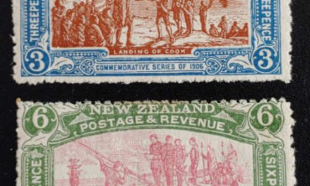 N.Z. #124-5 Fine+ Mint 1906 Cook duo