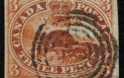 Canada #4d F/VF Used 1852 3d Thin Paper Beaver