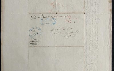 U.S.A. 14 Nov 1843 Lake Michigan prestamp Steam Boat FLS to N.Y.