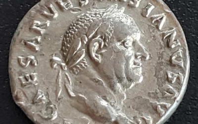 Vespasian AD 69-79 3.17g Silver Denarius w/ Pax etc