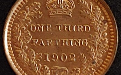 G.B. BU 1902 Edward VII 1/3 Farthing struck for use in Malta