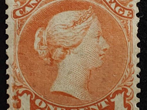 Canada #22 Fine+ Mint HR 1868 1c LQ shade
