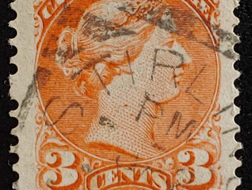 Canada #41vi Fine Used 3c Vampire Bite variety