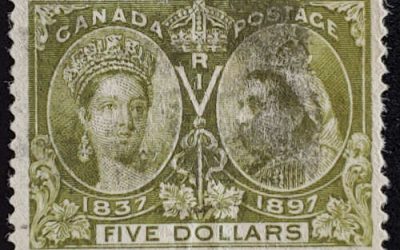 Canada #65 F/VF Used 1897 $5 Jubilee