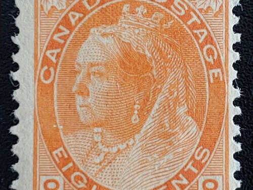Canada #82 Fine+ Never Hinged 1898 8c QV Numeral