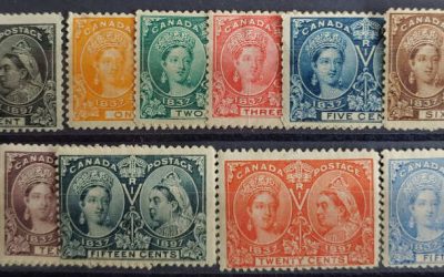 Canada #50-60 Fine Mint 1897 Jubilees to 50c