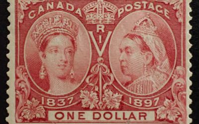 Canada #61 Fine Mint HR 1897 $1 Jubilee