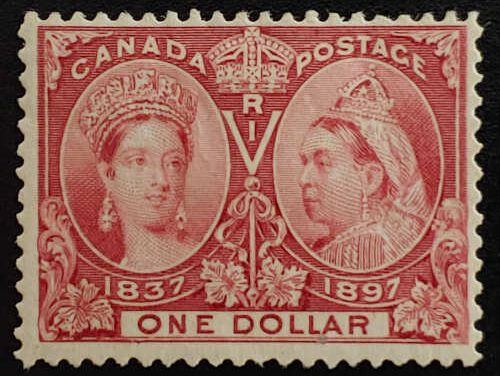 Canada #61 Fine Mint HR 1897 $1 Jubilee