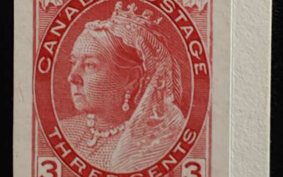 Canada #78P 1898 3c QV Numeral Plate Proof