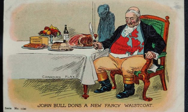 John Bull #89 8 Oct 1905 1c Strathcona, Alta colour Trade Postcard