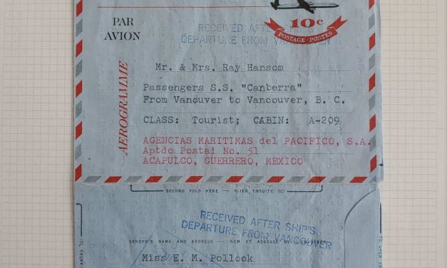 P&O Orient Lines 25 Apr/16 Jun 1966 S.S. Canberra Late Marked Cover