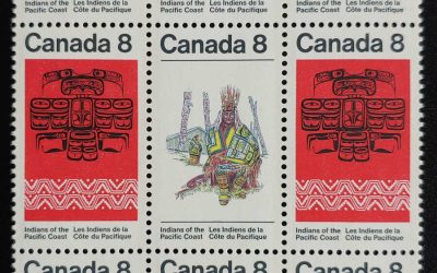 Canada #572ii VFNH 1974 8c Missing Bird on Totem in Block (9)
