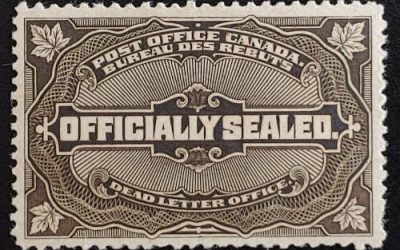 Canada #OX4 VF Mint HR 1913 Official Seal
