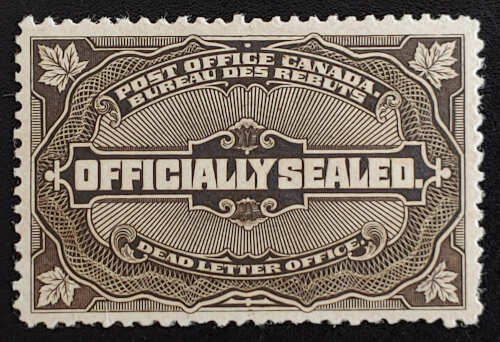 Canada #OX4 VF Mint HR 1913 Official Seal