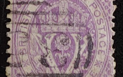 British Columbia #17 VG Victoria 35 Used 1869 50c on 3d Violet