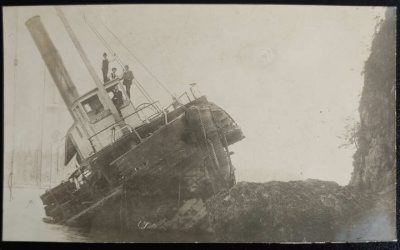 H.B.C. Wreck of the S.S. Beaver Unu Bailey Bros Photo Postcard