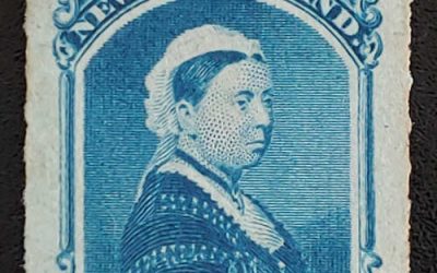 Newfoundland #39 VF Unu 1877 3c Rouletted