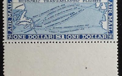 Newfoundland #C8 Very Fine Never Hinged 1941 $1 Airmail