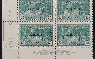 Canada #O9a Fine Never Hinged LL Missing Period Variety Pl 1 Blk $2400