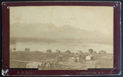 C.S. Bailey 1888/90 Vancouver, B.C. 8.5×5″ Photo fr Hotel Vancouver