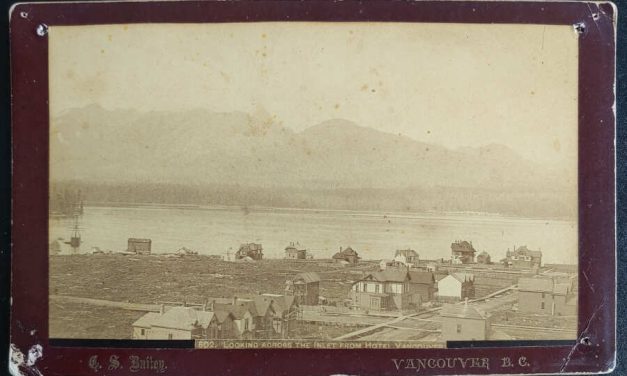 C.S. Bailey 1888/90 Vancouver, B.C. 8.5×5″ Photo fr Hotel Vancouver