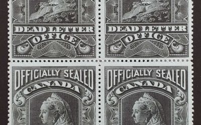 Cda #OX2 Fine+ Mint 1902 QV Bluish Paper Block $2000