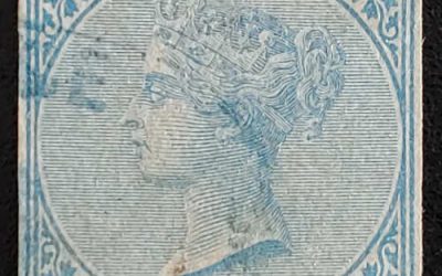 B.C. #4 VF Used 1865 10c Imperforate $1600