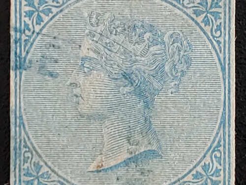 B.C. #4 VF Used 1865 10c Imperforate $1600