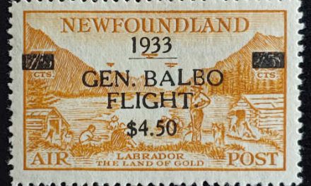 Newfoundland #C18 VF Mint 1933 Balbo Airmail, Sanabria b/s