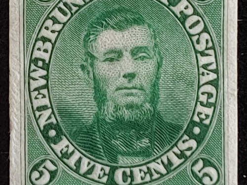 N.B. #5TC VF 1860 5c Connell Trial Colour Plate Proof