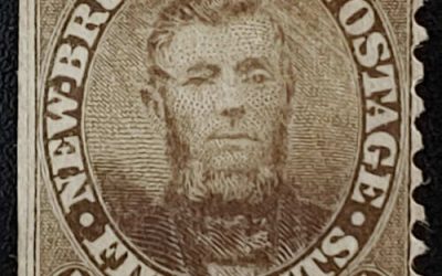  A newly rediscovered unused 1860 5c Connell brought $6655 in All Nations’ milestone 1450th auction
